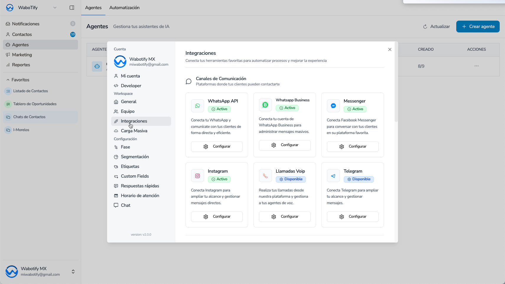 Integraciones